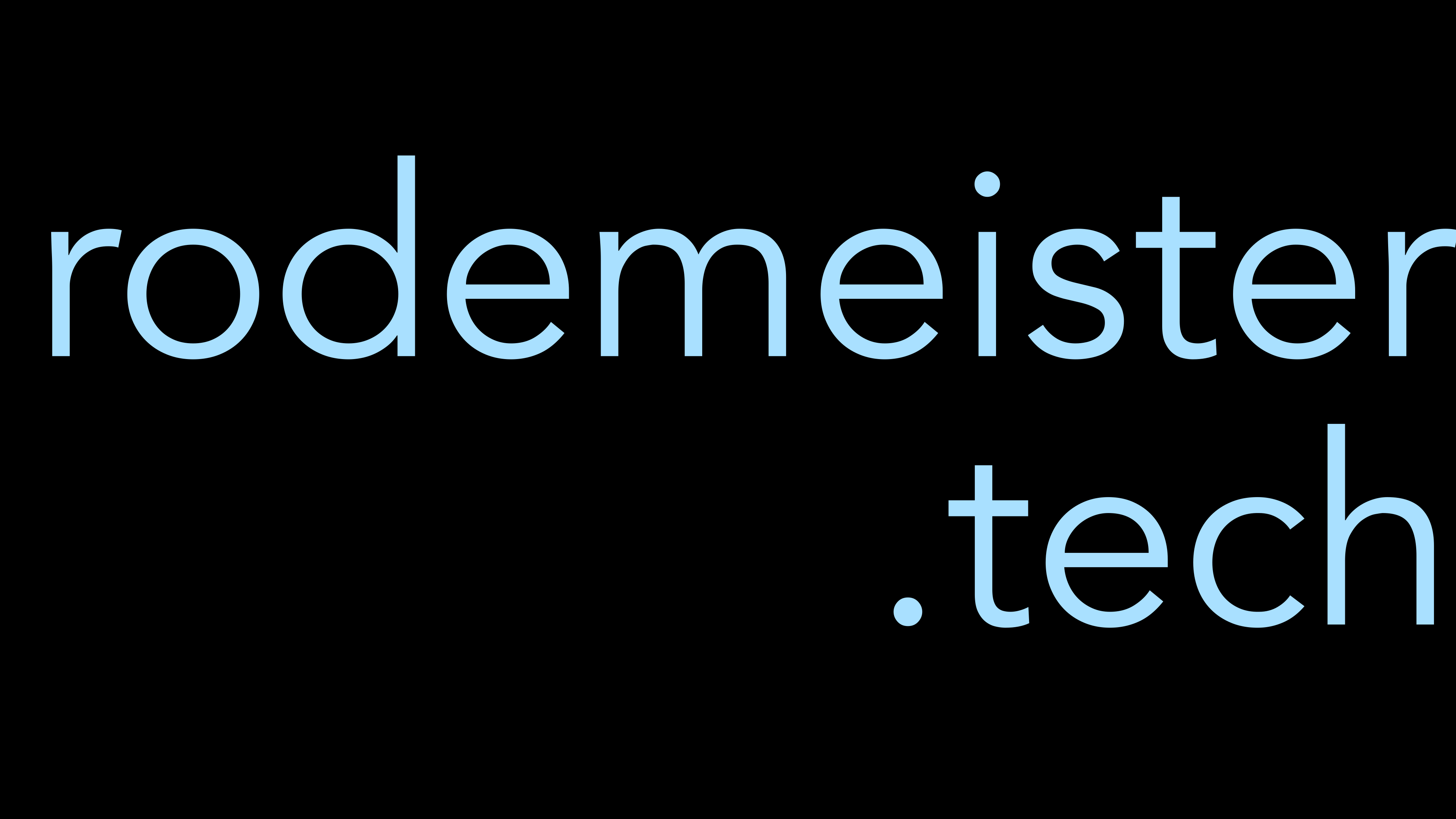 Rodemeister.tech
